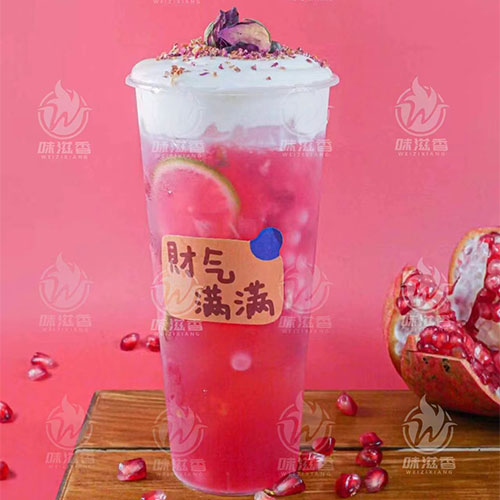 红石榴冷萃流沙茶