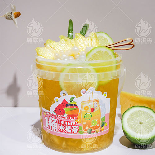 一桶凤梨啵啵茶